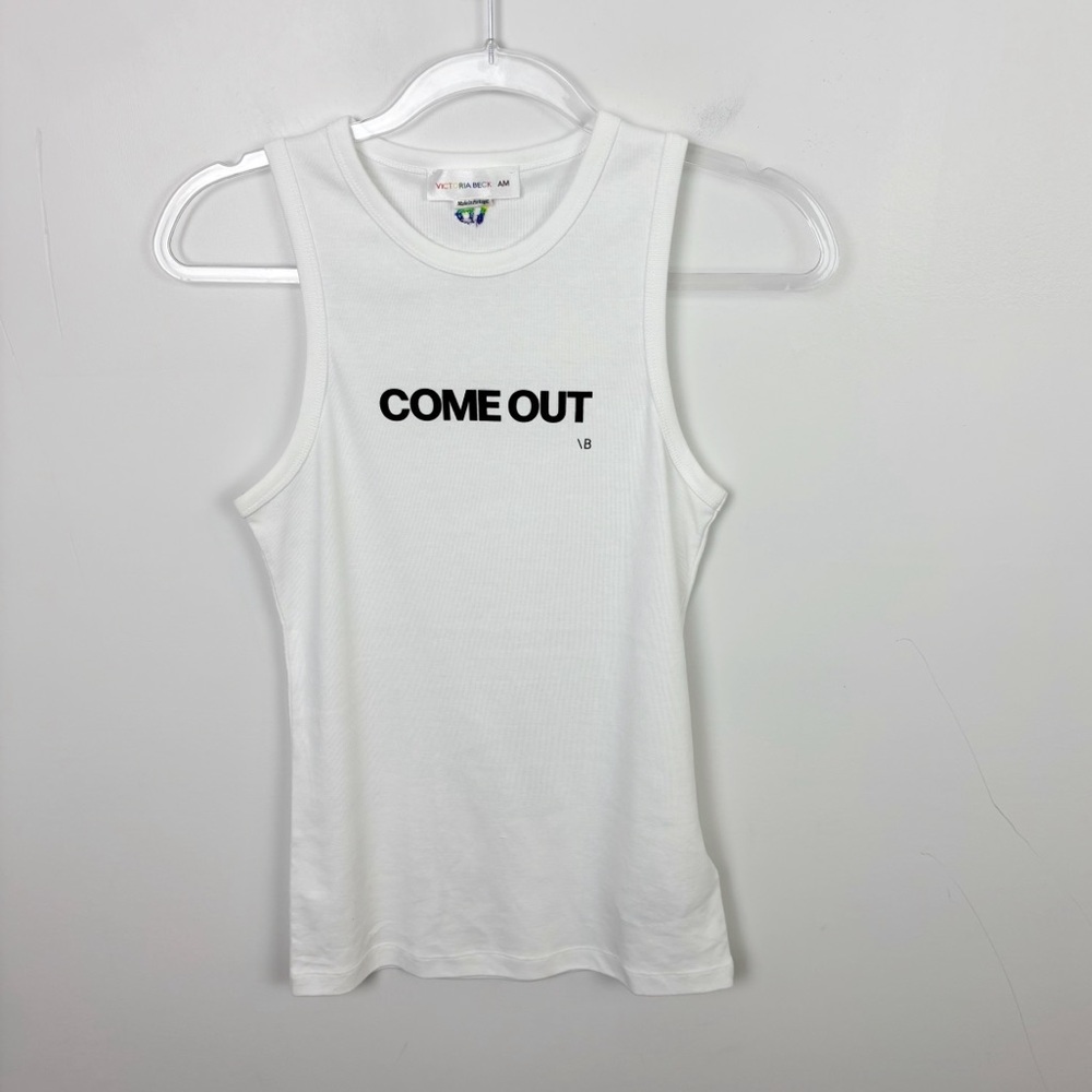 Victoria Beckham LGBTQ+ Come Out Graphic Tank Size Medium